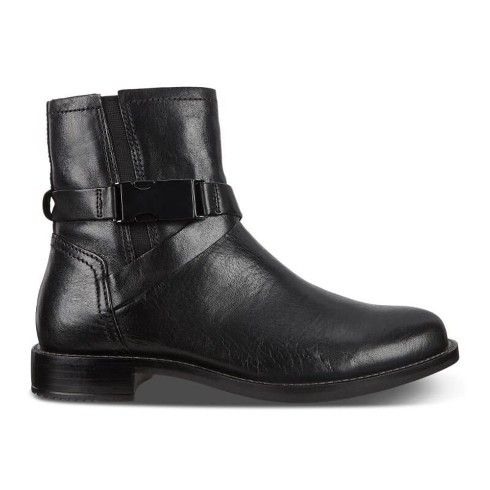 Womens Boots - ECCO Sartorelle 25 Buckled - Black - 6578IAJEN